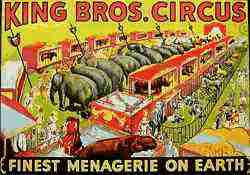 King Bros Circus Poster