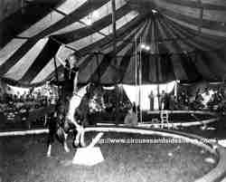 Linda Loter, Joanne Day on the single trapeze. Duke of Paducah Circus 1960. 1960,