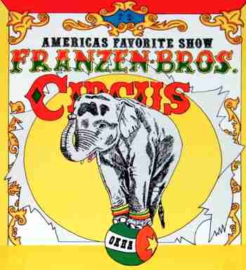 Franzen Bros Circus poster