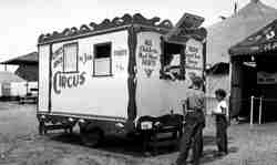 Lewis Bros. Circus ticket office