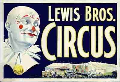 Lewis Bros. Circus Poster