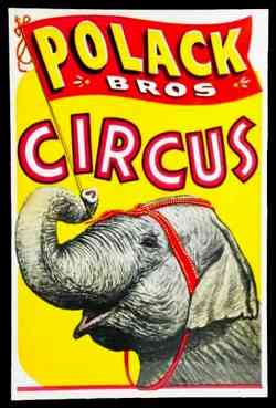 Polack Bros Circus Poster