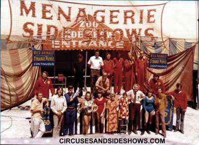 Clyde Beatty Cole Bros Sideshow 1972